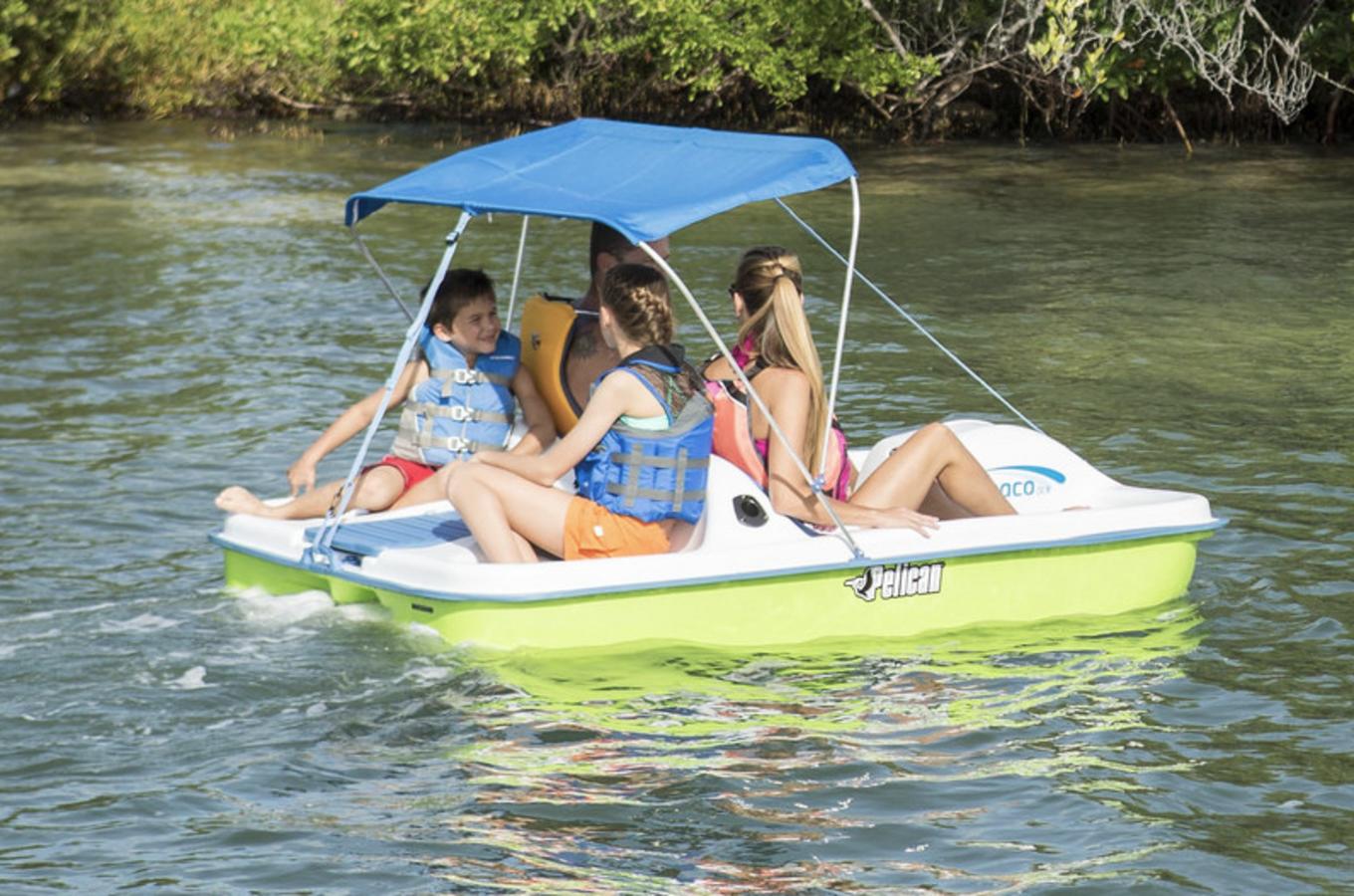 Family in Pedal Boat