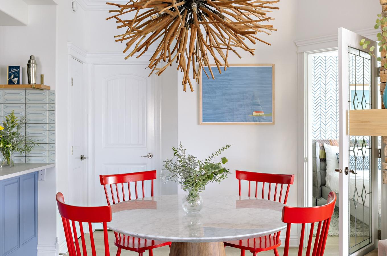 Twig chandelier