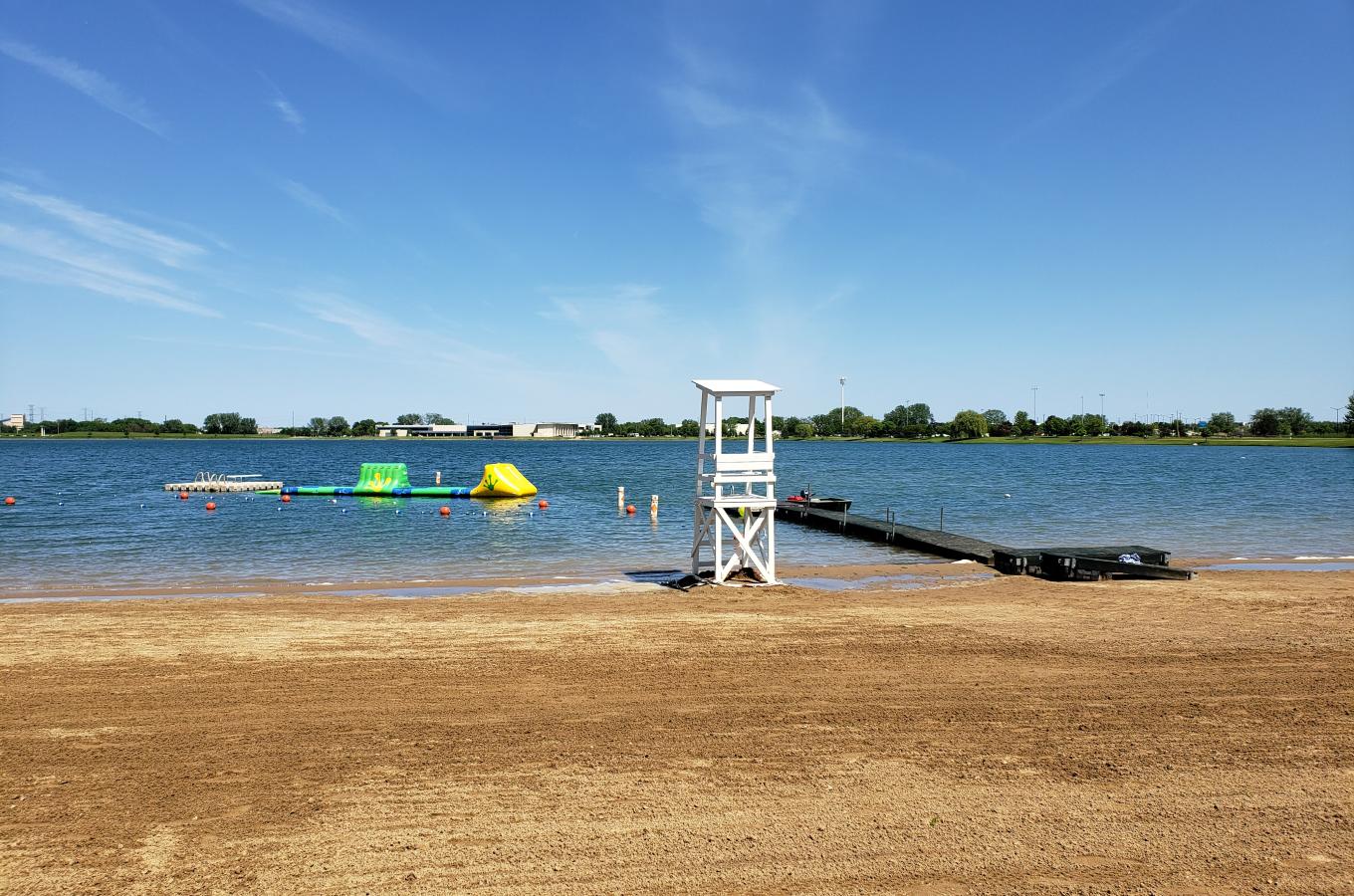 Lake Andrea Beach shot of water