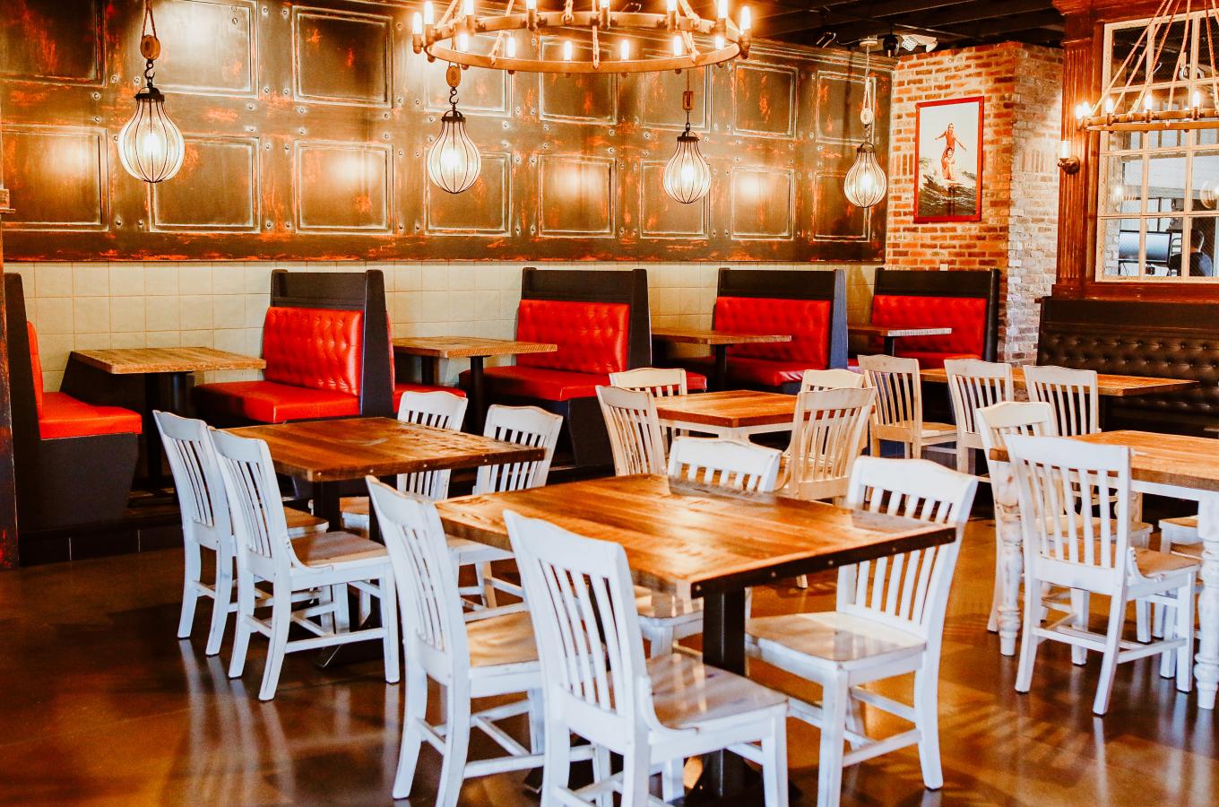 Indoor dining area