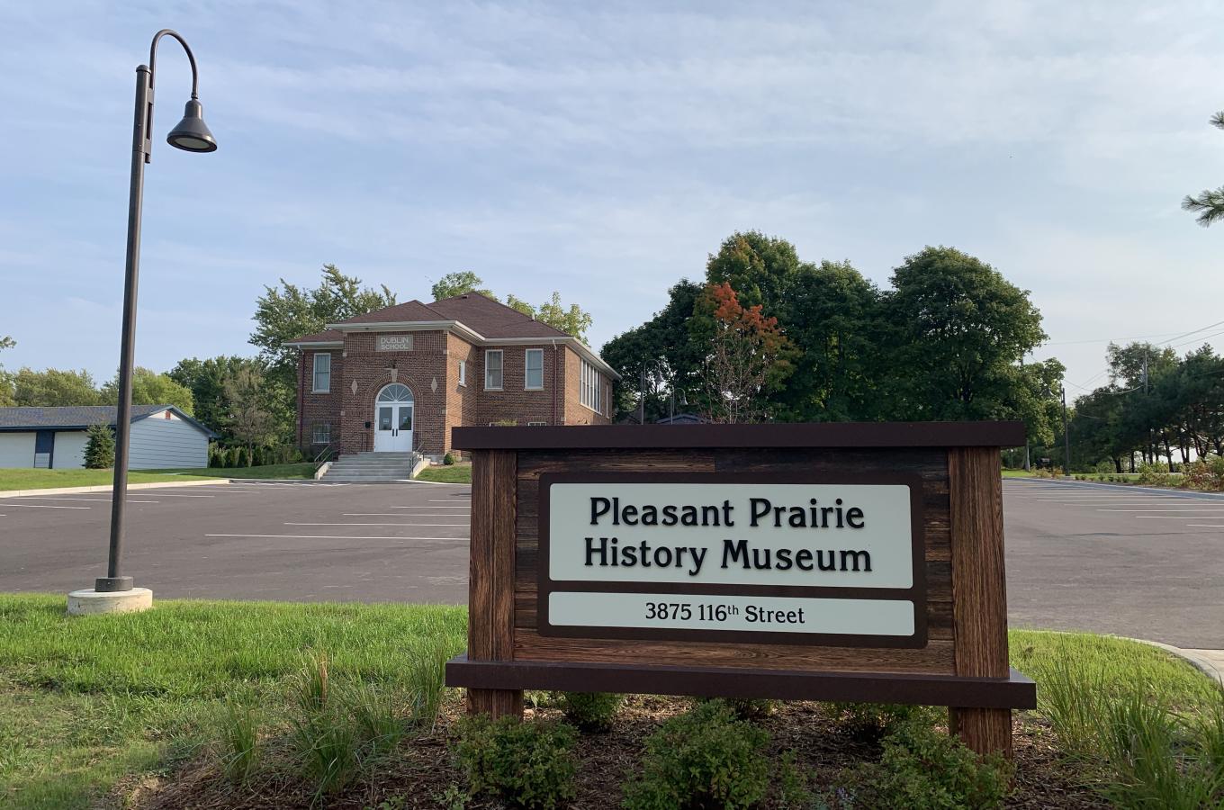 Entrance at the Pleasant Prairie History Museum