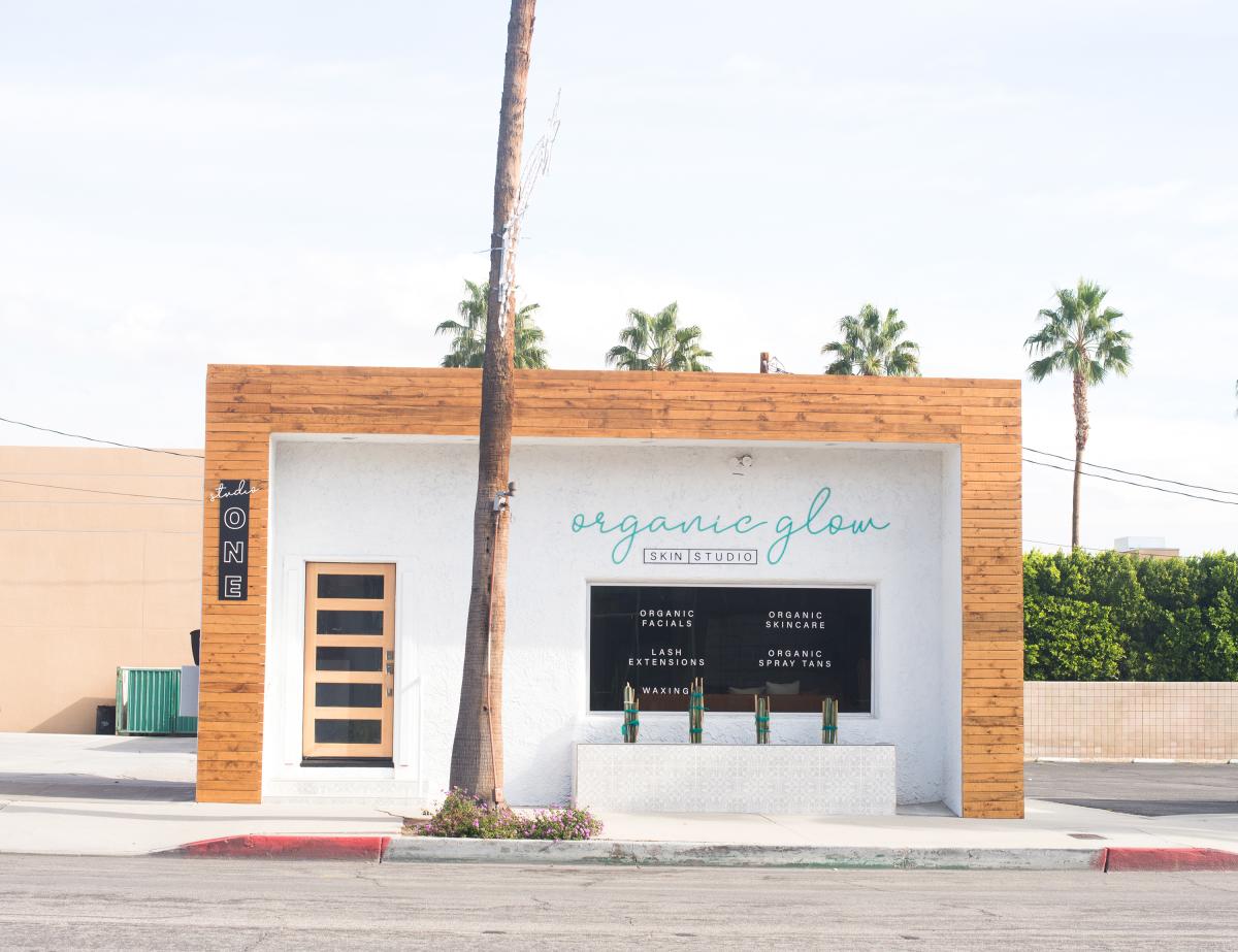 Exterior storefront at Organic Glow Spa