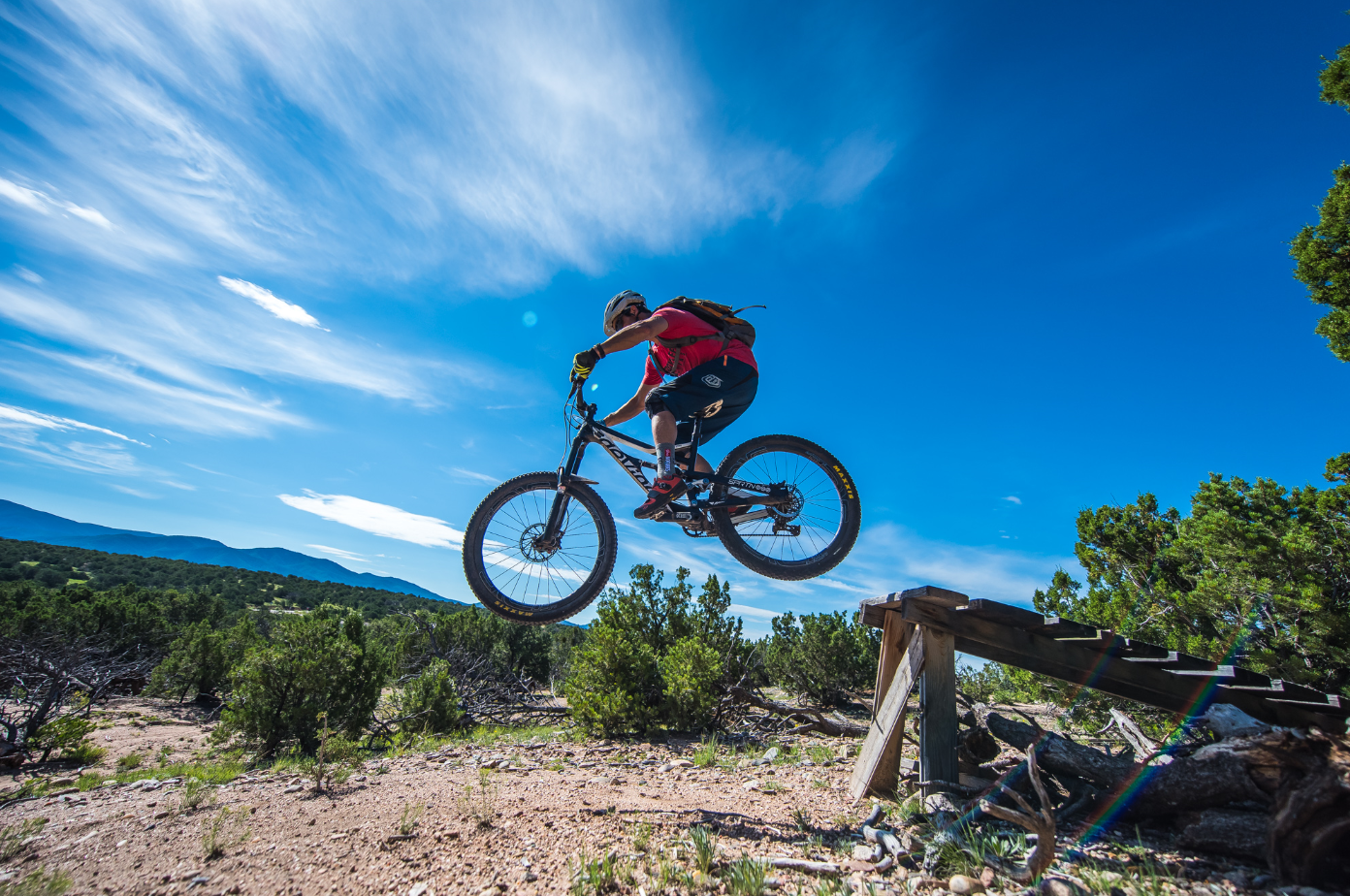 Double track mountain hotsell biking
