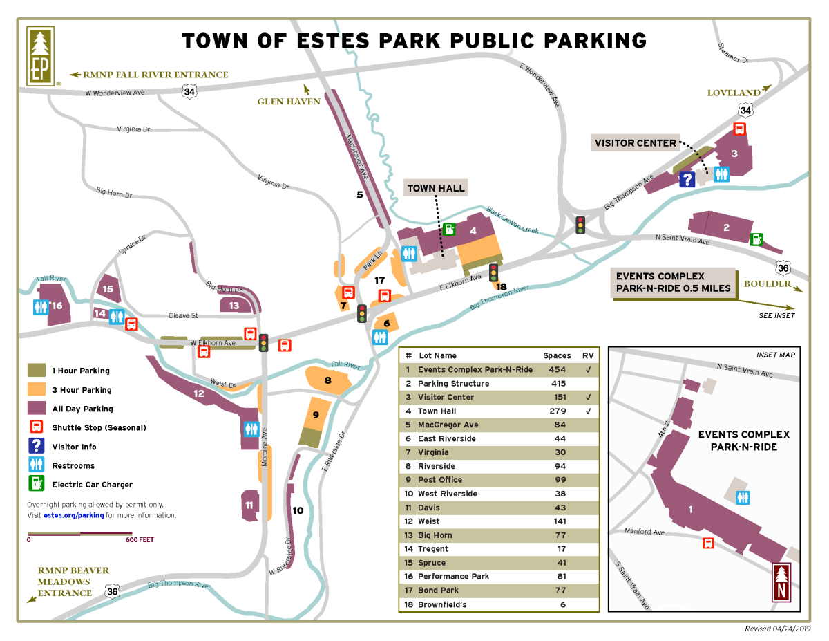 Estes Park Parking and Shuttle Guide
