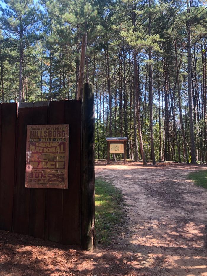 Historic Occoneechee Speedway Trail in Hillsborough