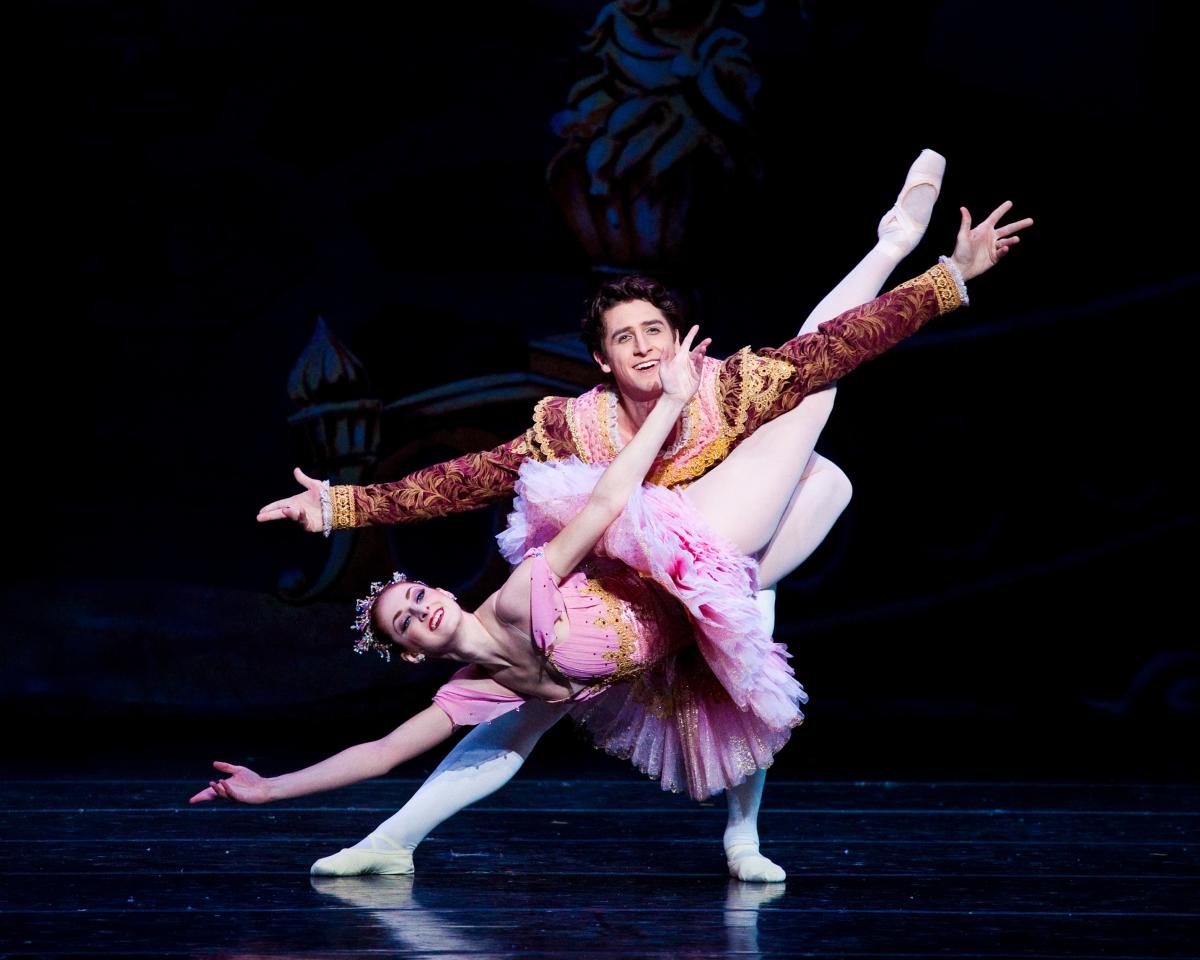 Ballet West's Christiana Bennett and Christopher Ruud in "The Nutcracker"