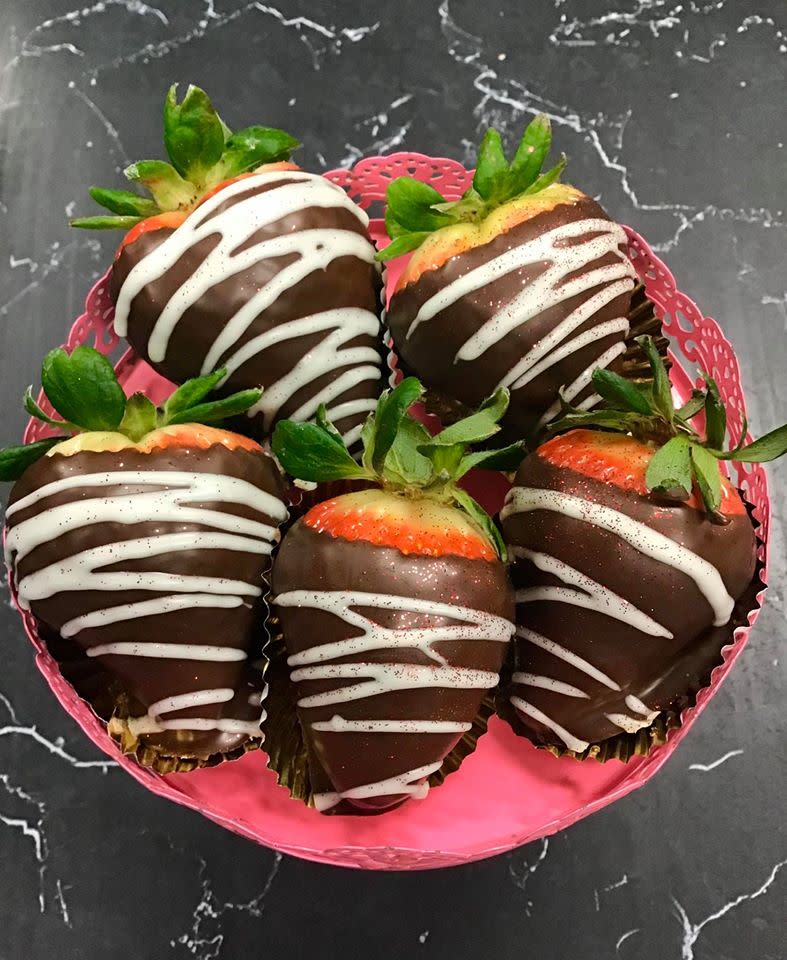 Tamara's Valentine's Chocolate Covered Strawberries