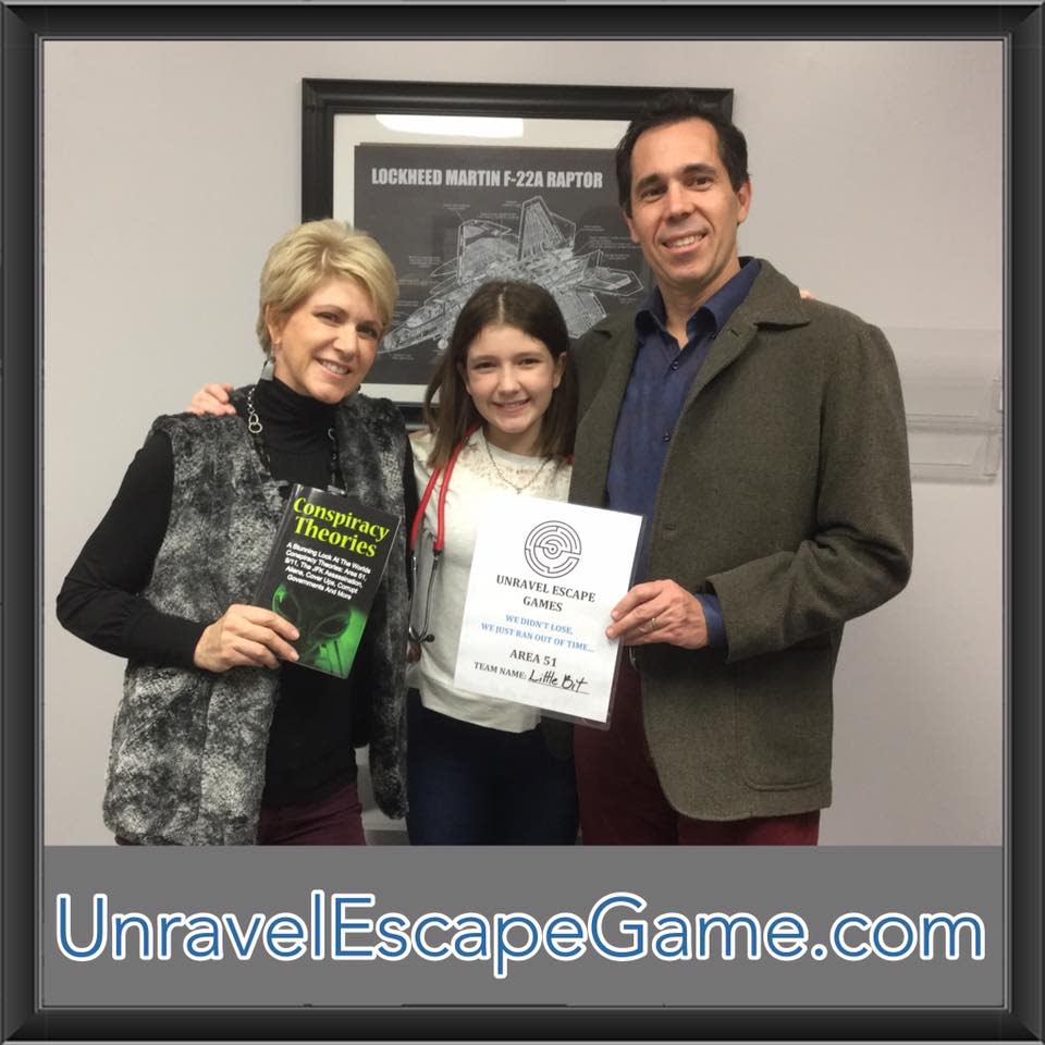 Family Survived the Unravel Escape Game in Lafayette