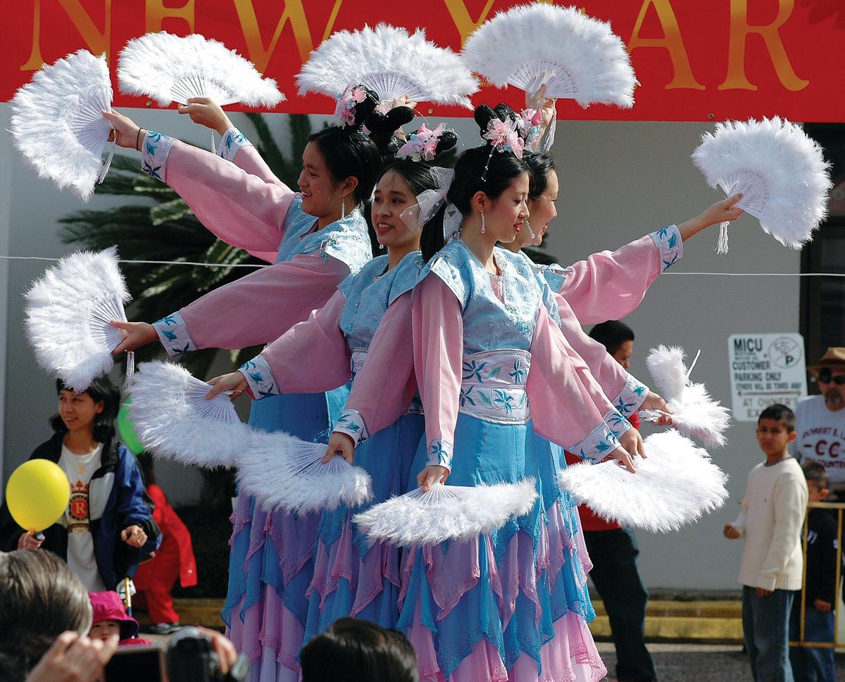 Dance Performers at Chinatown, Houston