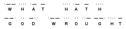 Morse Cose -What hath God wrought
