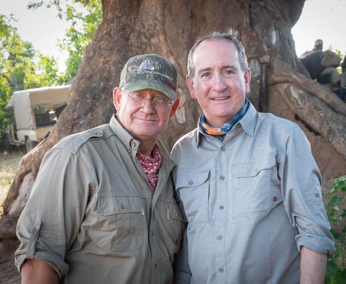 John Hartman and Kevin Dooley on their recent African Safari trip.