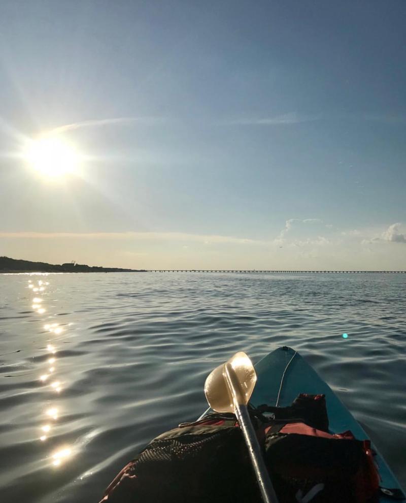 Person Kayaking In Chesapeake Bay 