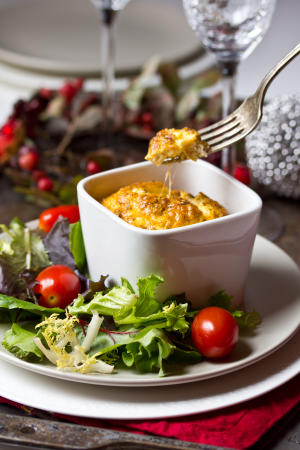 Pesto Egg Souffle #Recipe | ExporeAsheville.com