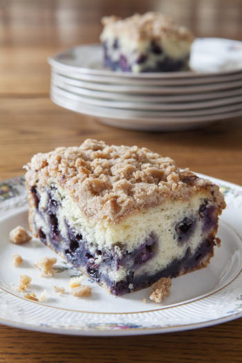 Blueberry Buckle #Recipe | ExploreAsheville.com