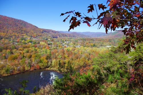 Lovers Leap in Fall