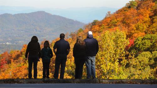 Family on the Parkway