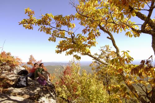 Rock Climbing in Fall