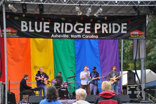 A performance at the Blue Ridge Pride festival