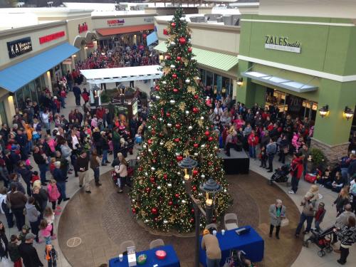 Christmas at the Asheville Outlets