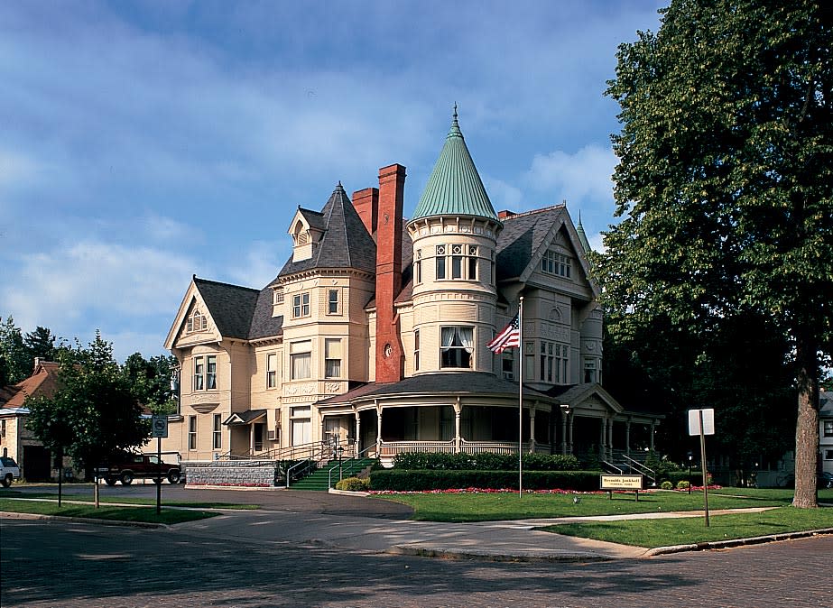 The ornate home of Traverse City's founder, Perry Hannah