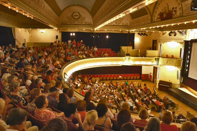 A Traverse City Film Festival crowd in the City Opera House.