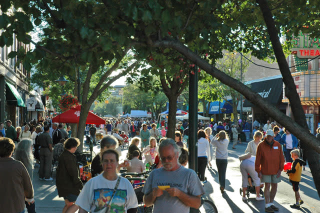 Friday Night Live in downtown Traverse City. Yeah, that's a lot of people...
