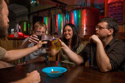 Cheers! At the French Broad Brewery in Asheville, NC Cheers! At the French Broad Brewery in Asheville, NC