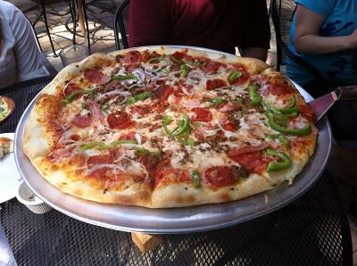 A Perillo's pizza.