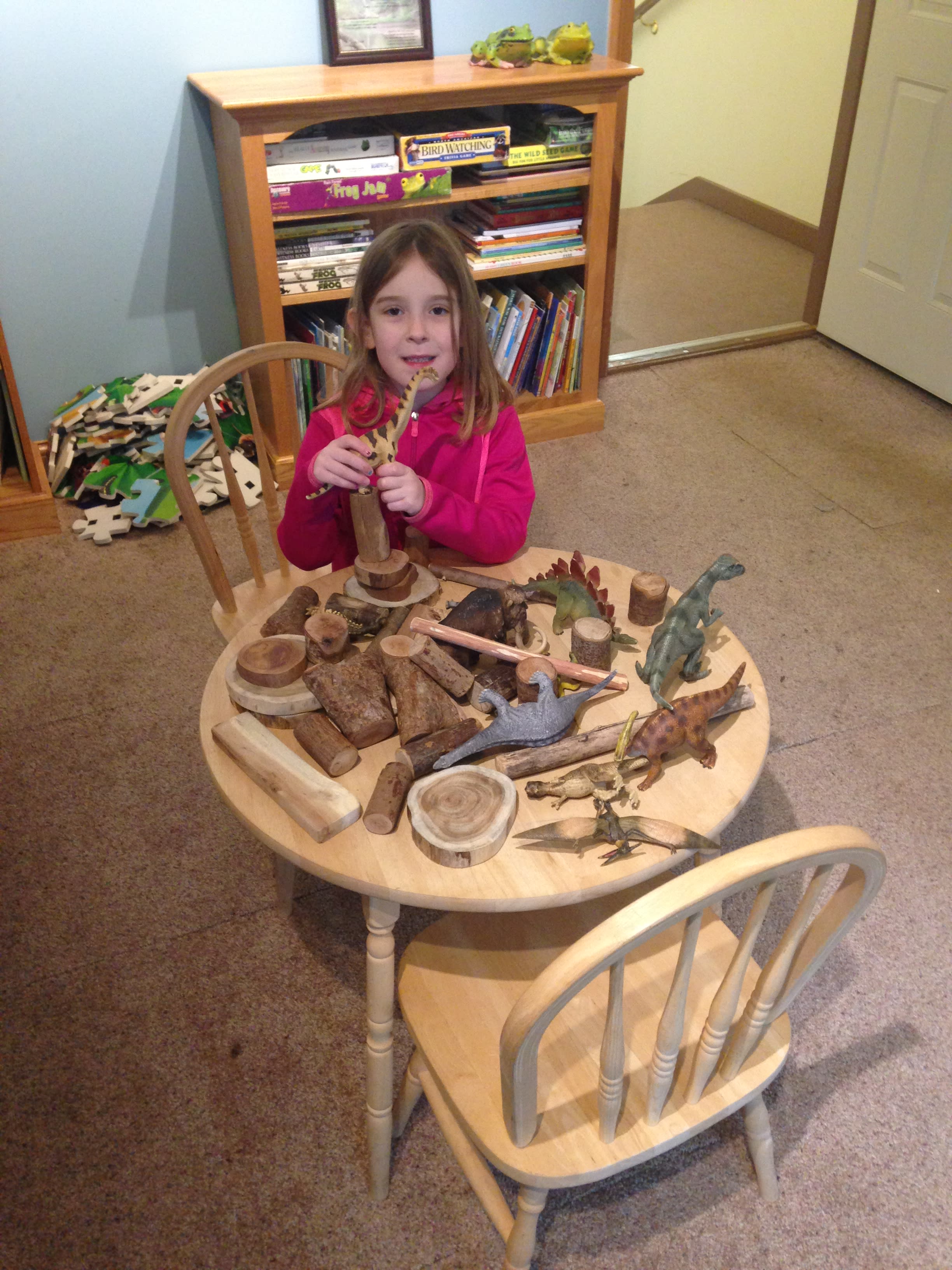 My daughter enjoying the resource library at McCloud Nature Center! Mccloud nature center, North Salem,IN, resource library
