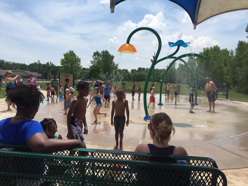 The Splash Pad is tons of fun! Splash Pad at Avon Park