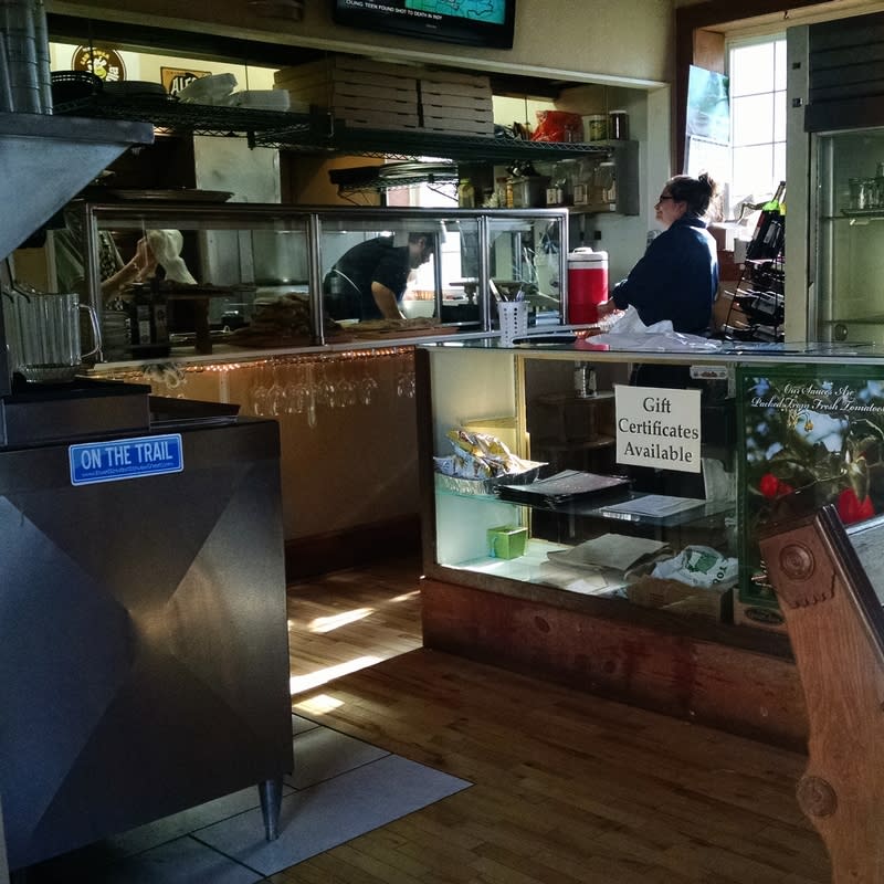 You can watch your meal being prepared at Perillo's Pizzeria in North Salem.