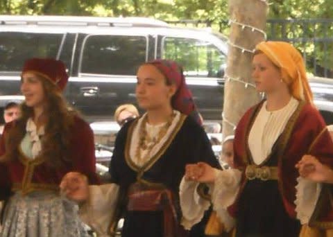 Colorful dancers entertain at Greek Fest