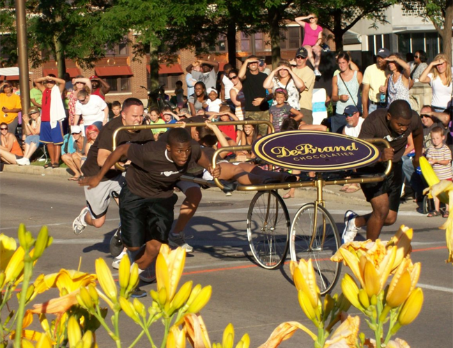 The Bed Race is always a must-see event!