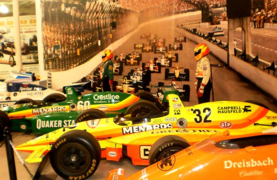 Car display in the museum