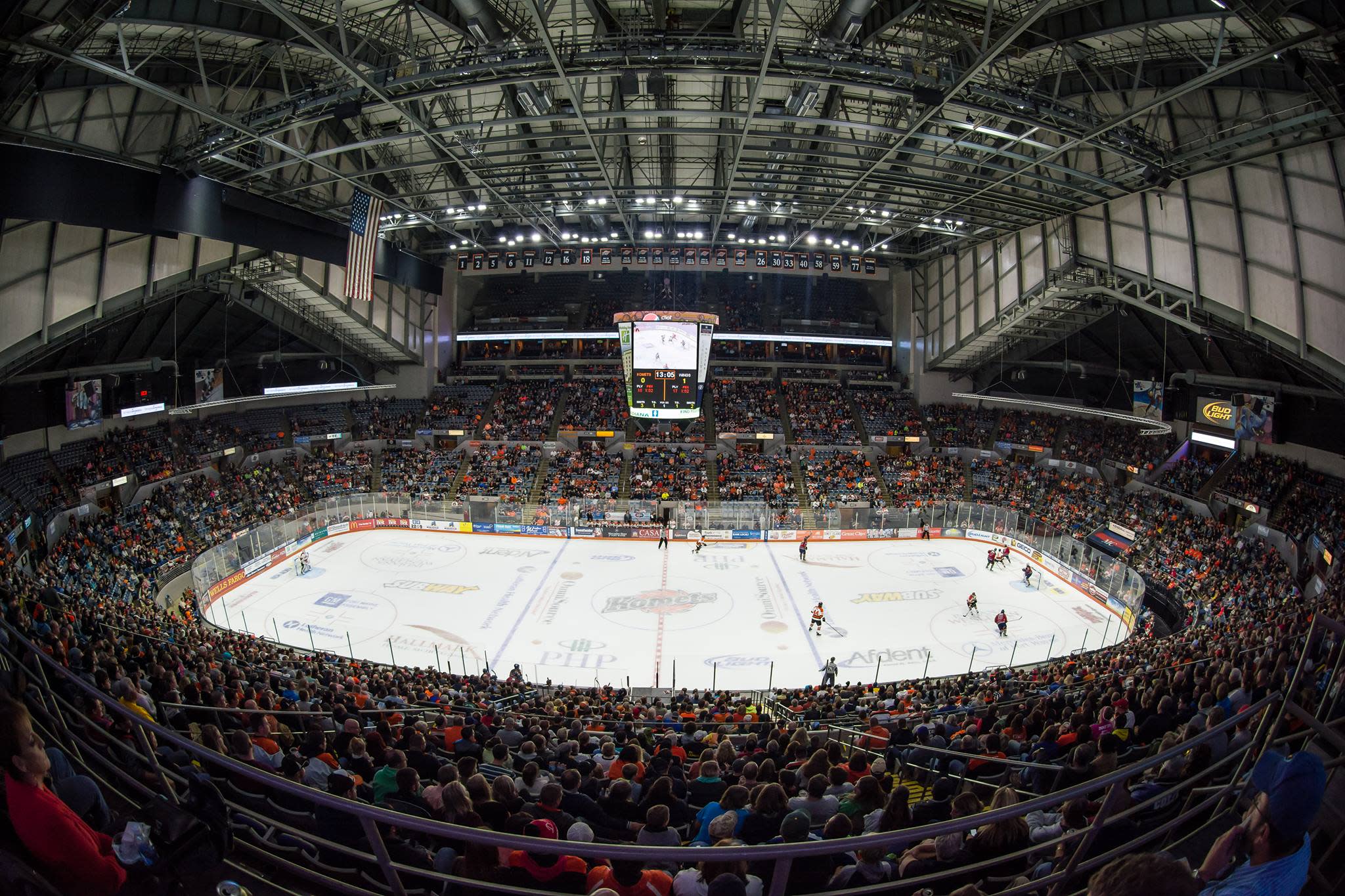 The arena at the Allen County War Memorial Coliseum comes to life when the Komets are in town!
