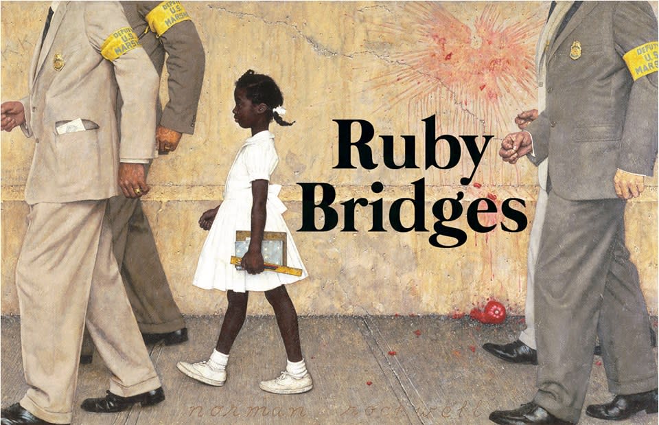 Ruby Bridges Painting by Norman Rockwell