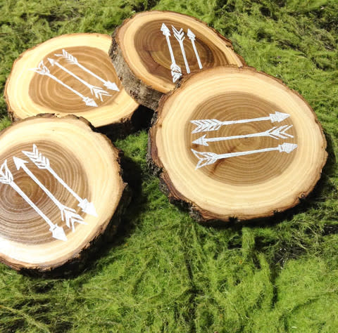 Hedgehog Press Wood Coasters