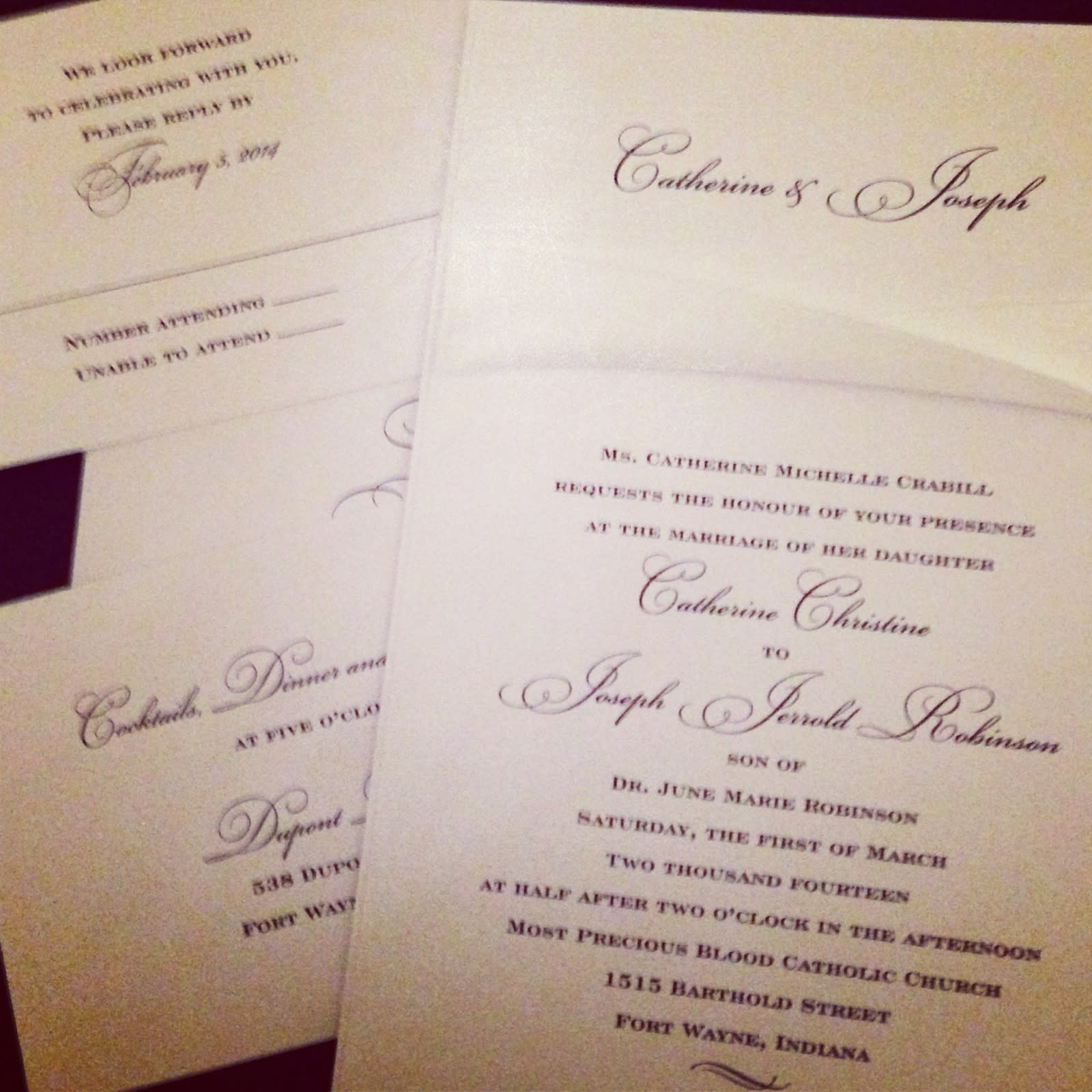 Monogram Shoppe Invitations