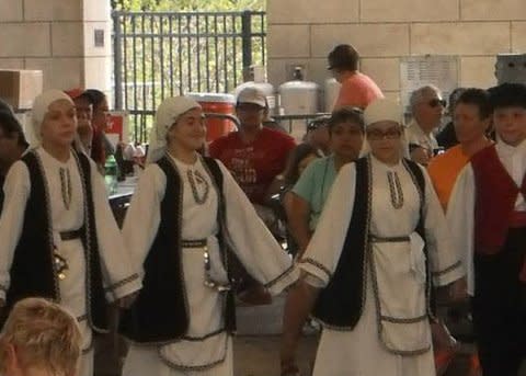 Dancing occurs daily at Greek Fest