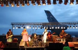 Fort Wayne band, Sugar Shot performing at the 2012 Air Show hosted by the 122nd Fighter Wing