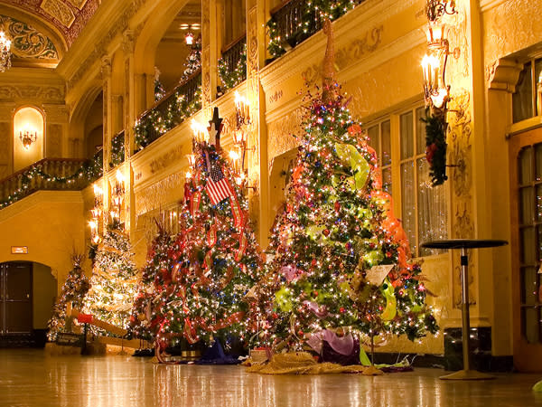 Check out the beautifully decorated trees at the Festival of Trees at the Embassy Theatre