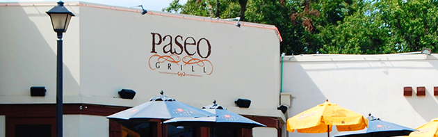 Exterior of the Paseo Grill Restaurant 