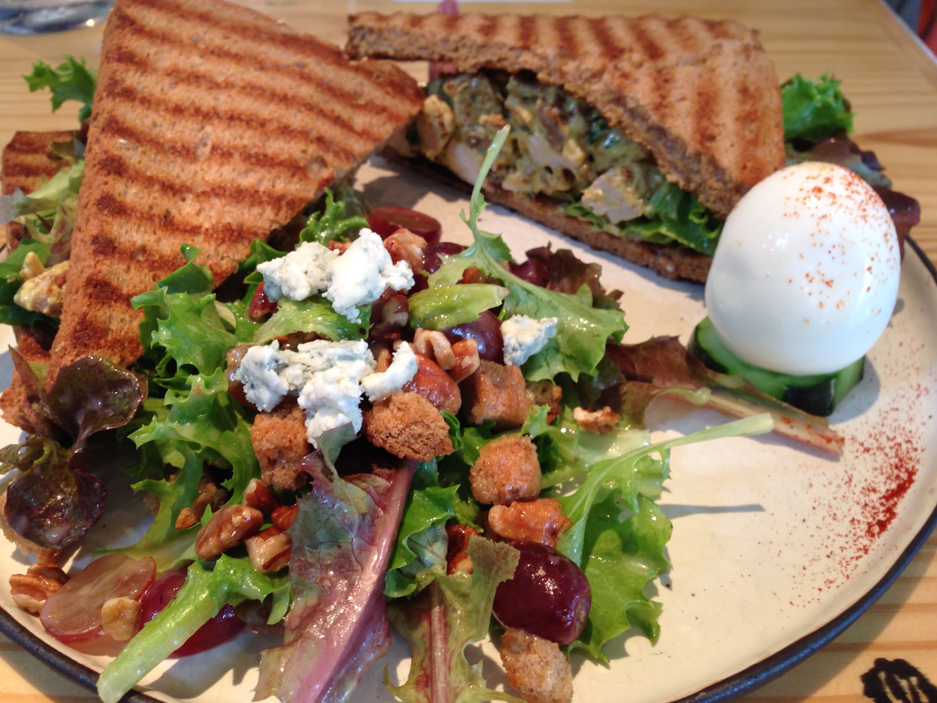 Organic Curried Chicken Salad Sandwich Organic Curried Chicken Salad Sandwich