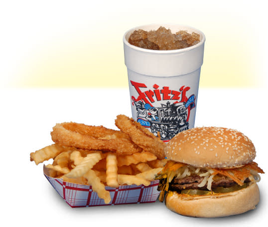 Fritz hamburger and fries