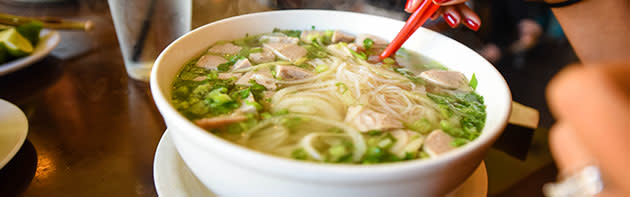 A Bowl of Pho in the Asian District of Oklahoma City