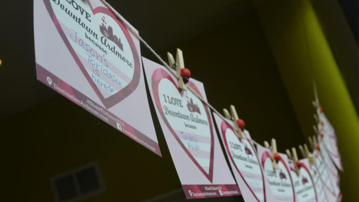 Customers are showing love to Ardmore businesses by filling out special Valentine's Day cards. Customers are showing love to Ardmore businesses by filling out special Valentine's Day cards.