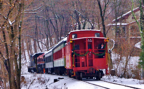 Colebrookdale Railroad is running their Snowflake Special trains leading up to New Year's Eve.