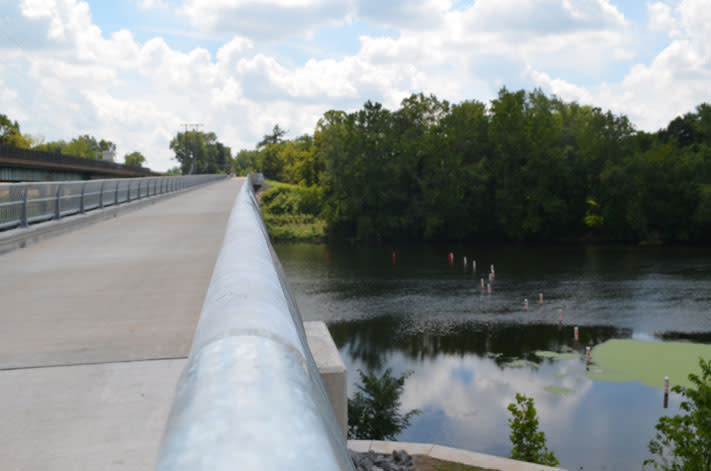 A safer way across: the New Sullivan's Bridge. A safer way across: the New Sullivan's Bridge.