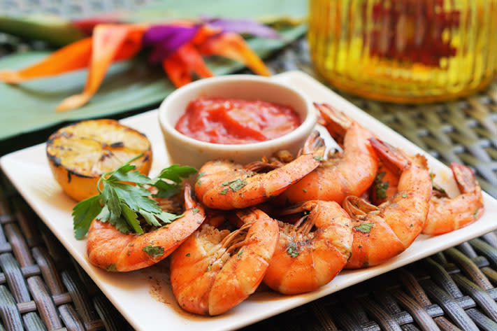 Summer Shandy Steamed Shrimp are on the menu at the Valley Beach Poolside Club