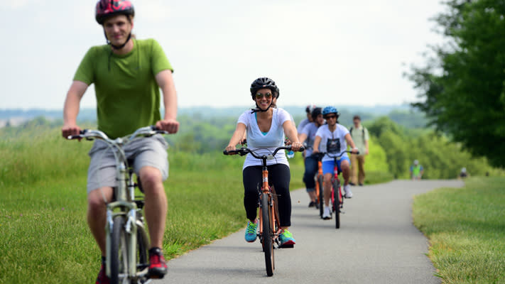 Hike, run or bike your way through Valley Forge Park.